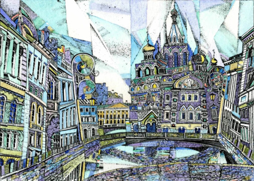 В Доме Корбакова откроется выставка графики «В городах, где я бывал» из коллекции вологжанина Андрея Коноплева