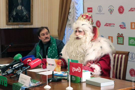 Дед Мороз, путешествуя по России в канун Нового года с телеканалом НТВ, сделал остановку в Вологде