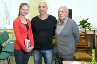 Александр Хачатрян с писателем Захаром Прилепиным