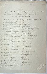 Список учеников Вологодской Духовной семинарии высшего отделения с показанием их поведения за 1832-1833 учебный год. Из фондов ГАВО