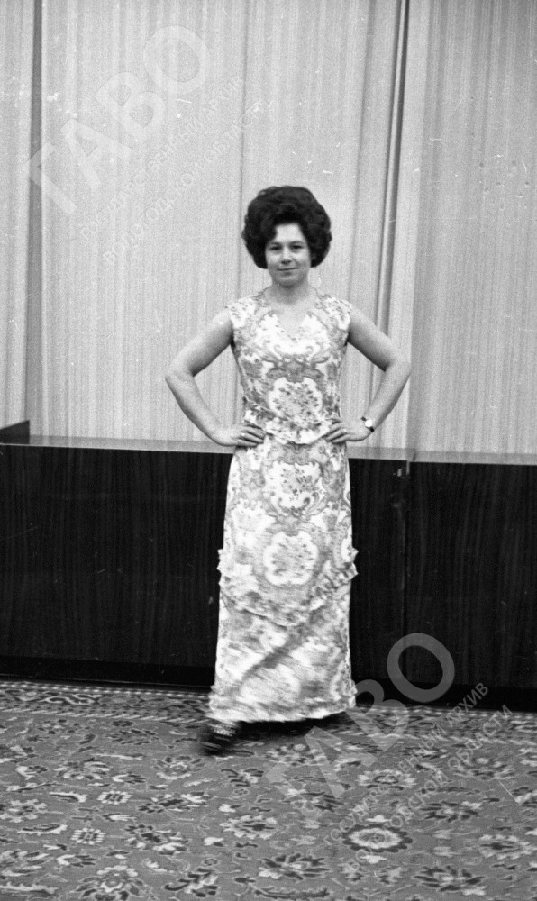 Демонстрация мод в районном доме быта (ст. Кипелово). 1975 г. Из фондов ГАВО