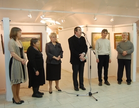 Открытие персональной выставки живописи Анатолия Новгородова