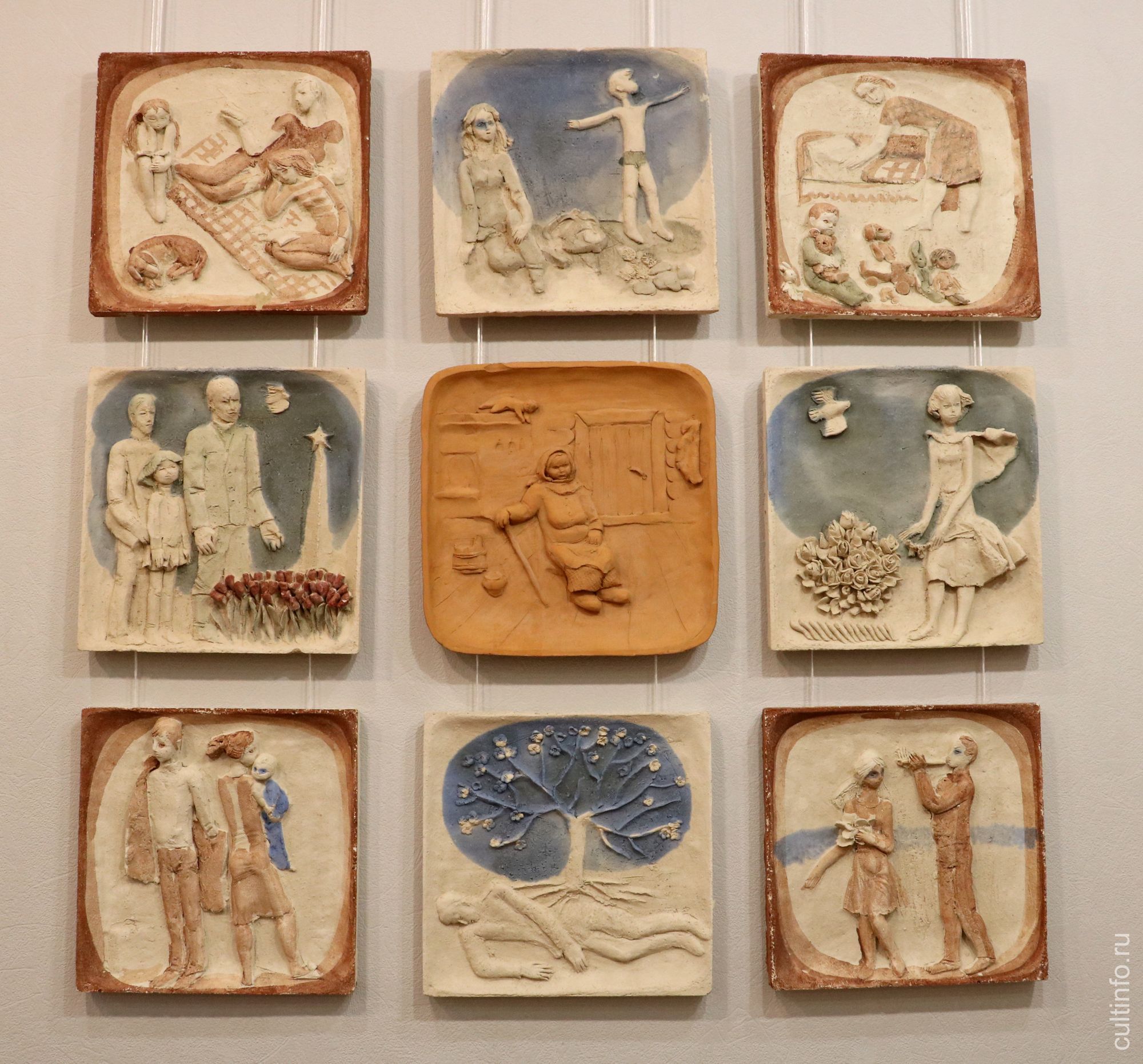 Татьяна Чистякова. Композиция из 9 пластов «Была семья большая». 1985
