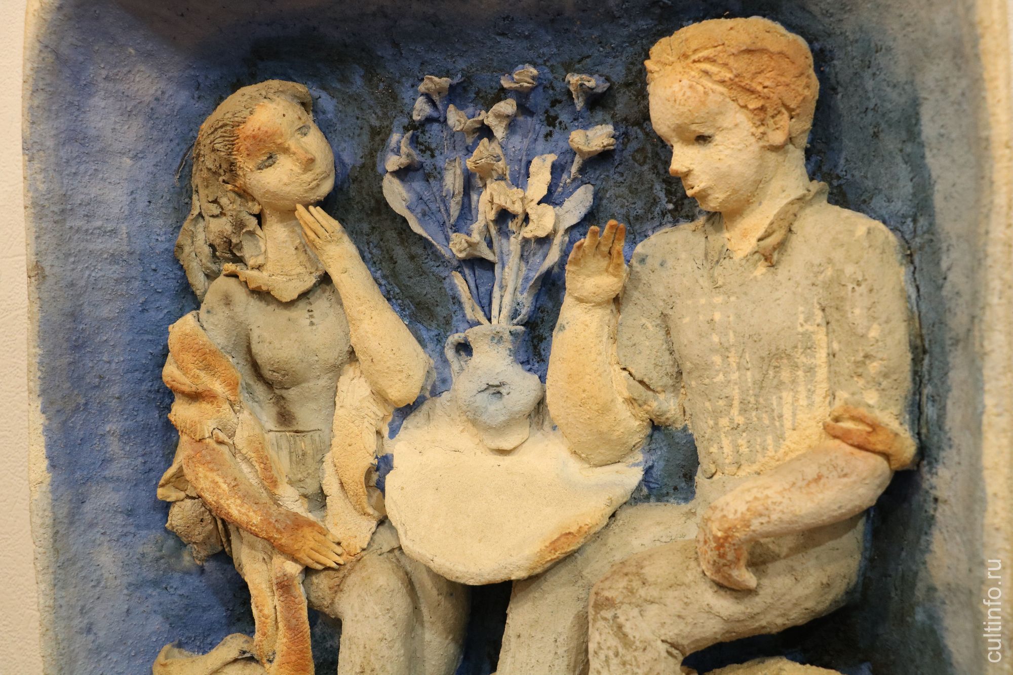 Татьяна Чистякова. Зимний вечер в Вологде. Триптих. Фрагмент. 1992