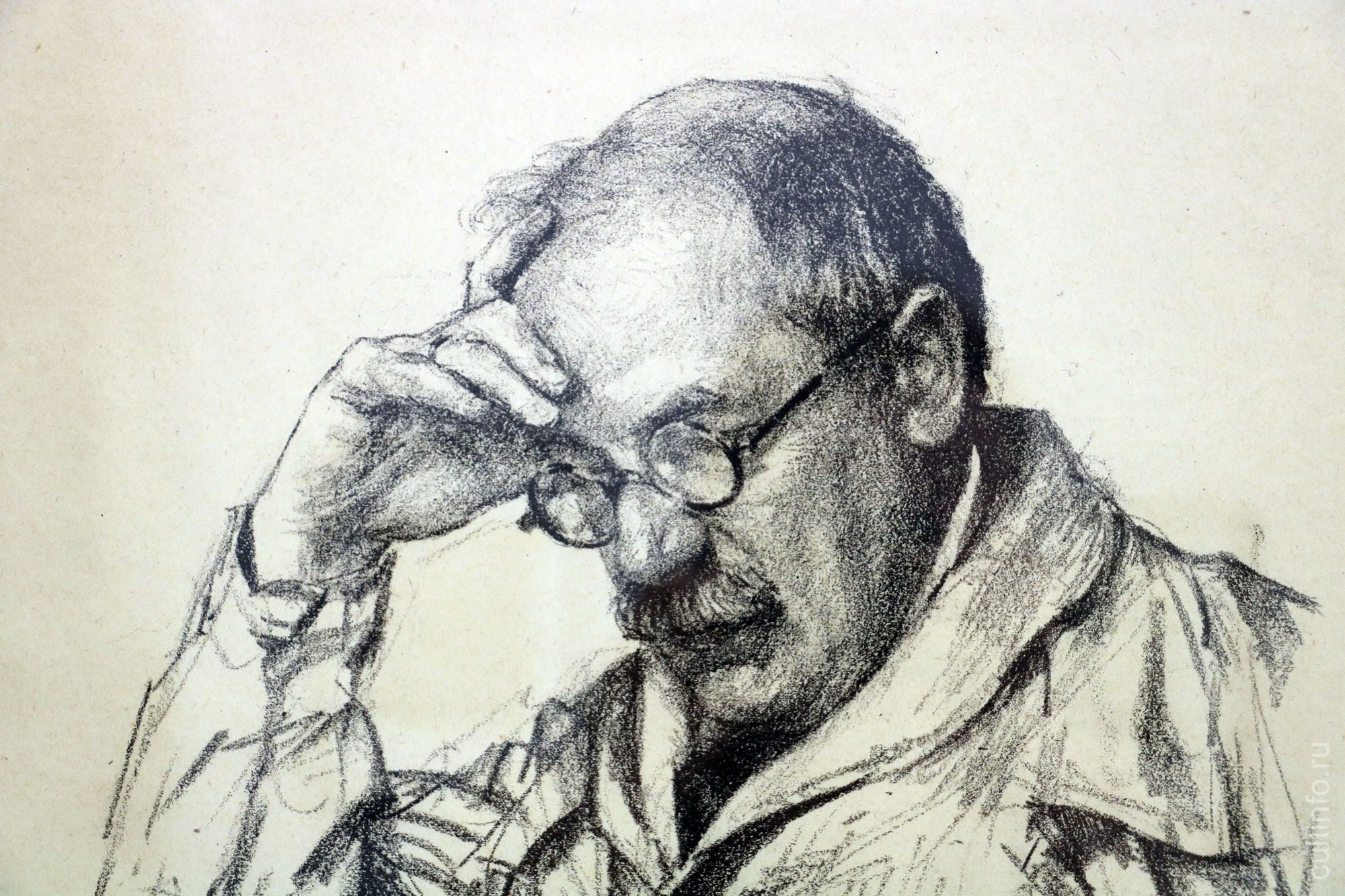 Георгий Верейский. Портрет А.Н. Бенуа. 1926. Бумага, литография