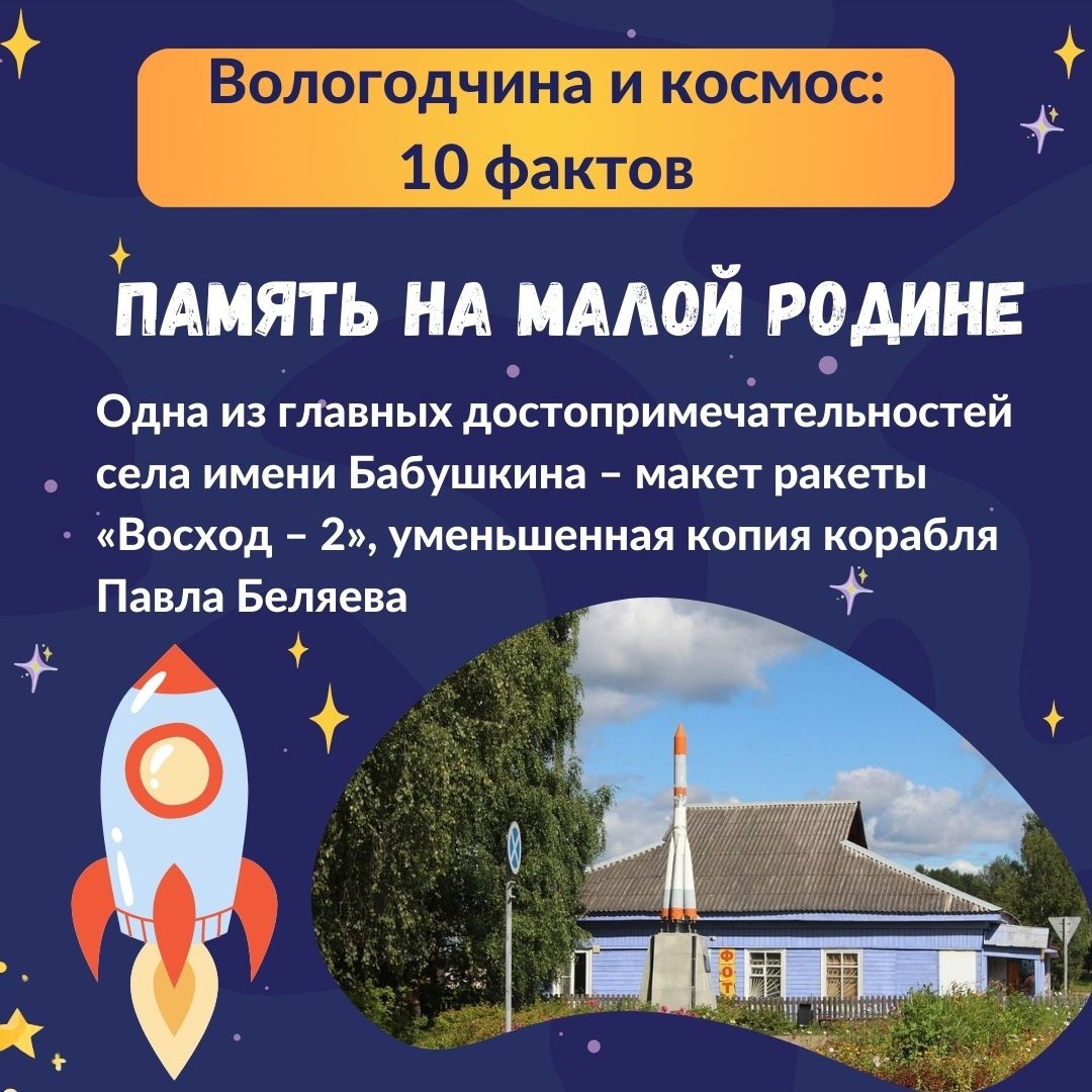 Вологодчина и космос: 10 фактов