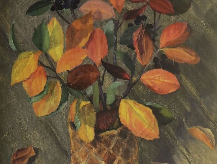 Джанна Тутунджан. Черноплодка (фрагмент). 2000. Холст, масло. ВОКГ