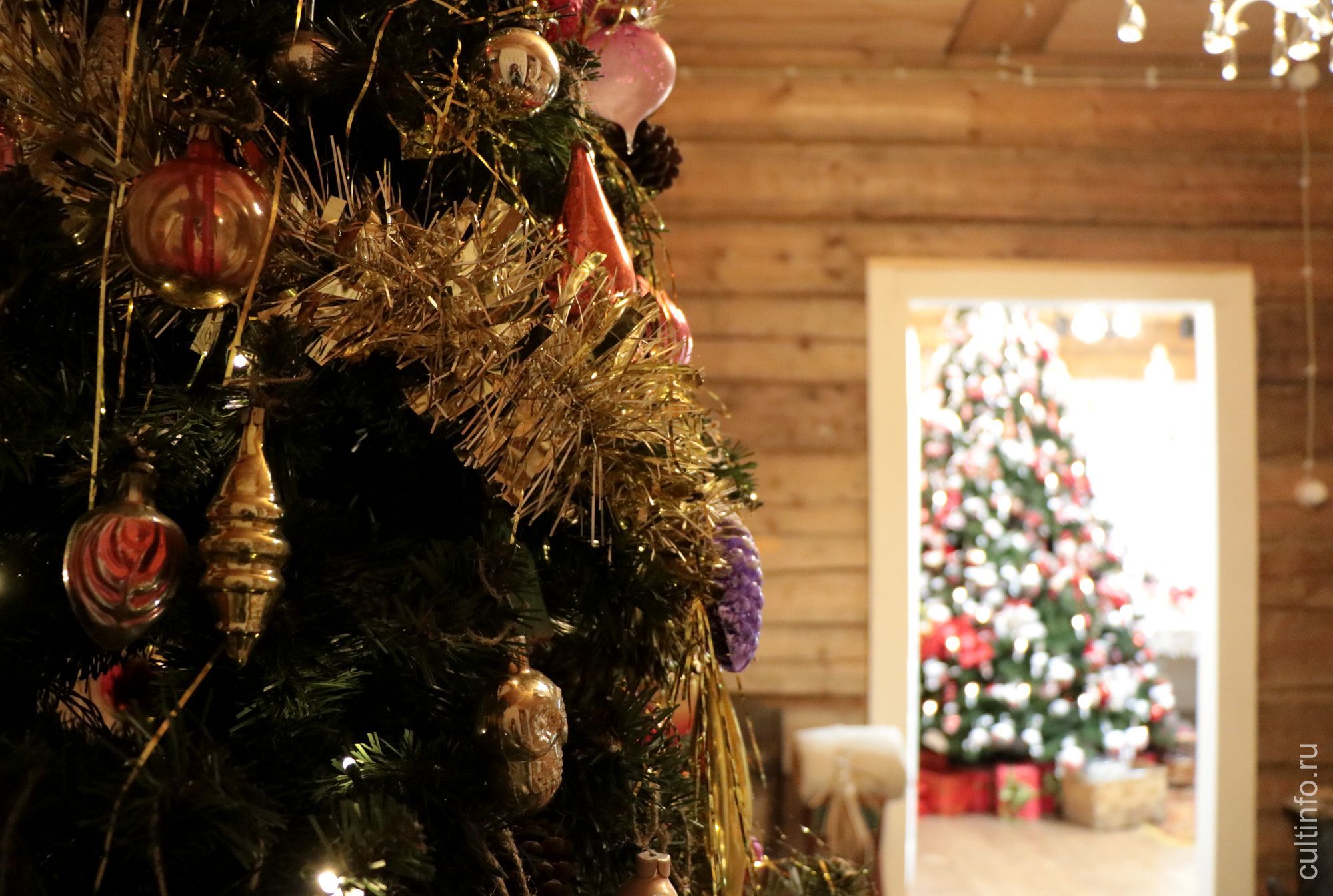 Игрушки советского времени украсили одну из ёлок в доме Извощикова