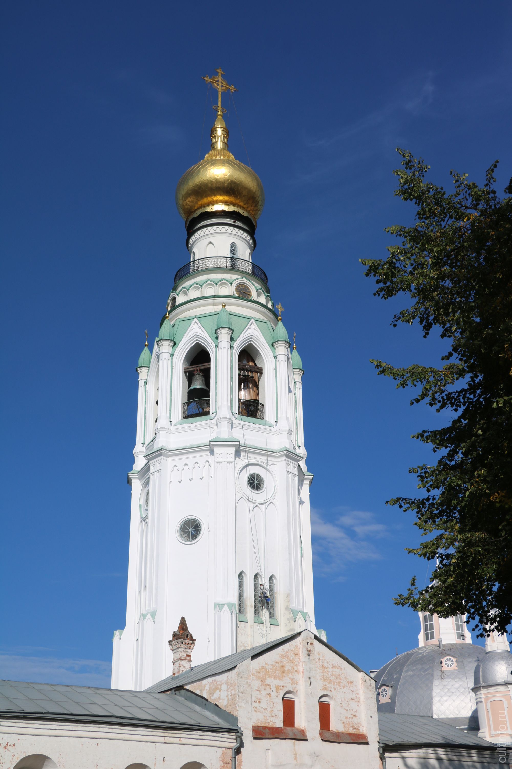 Наружные работы на колокольне Софийского собора