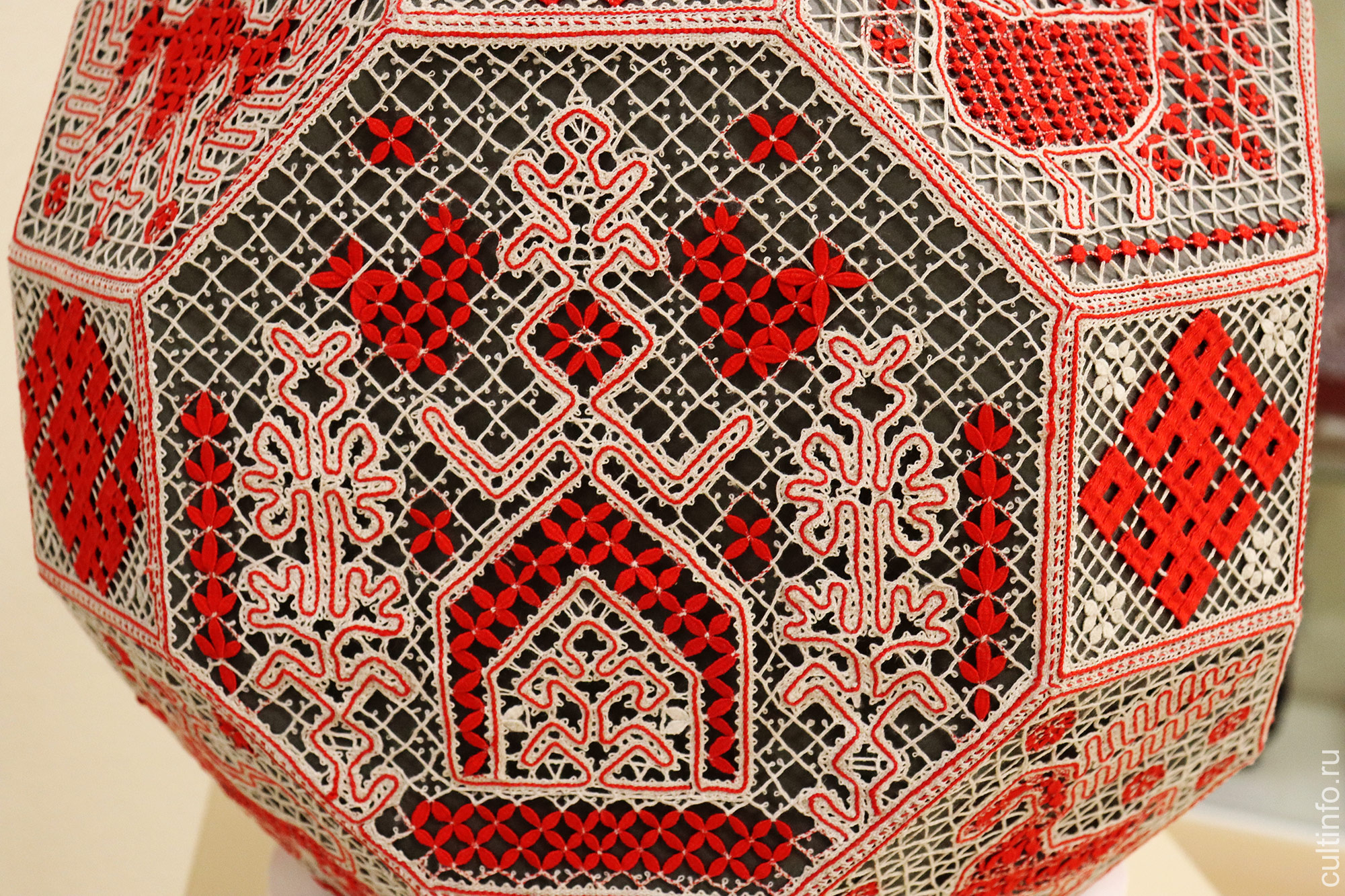 Шар «Северное узорочье». Фрагмент. 2022