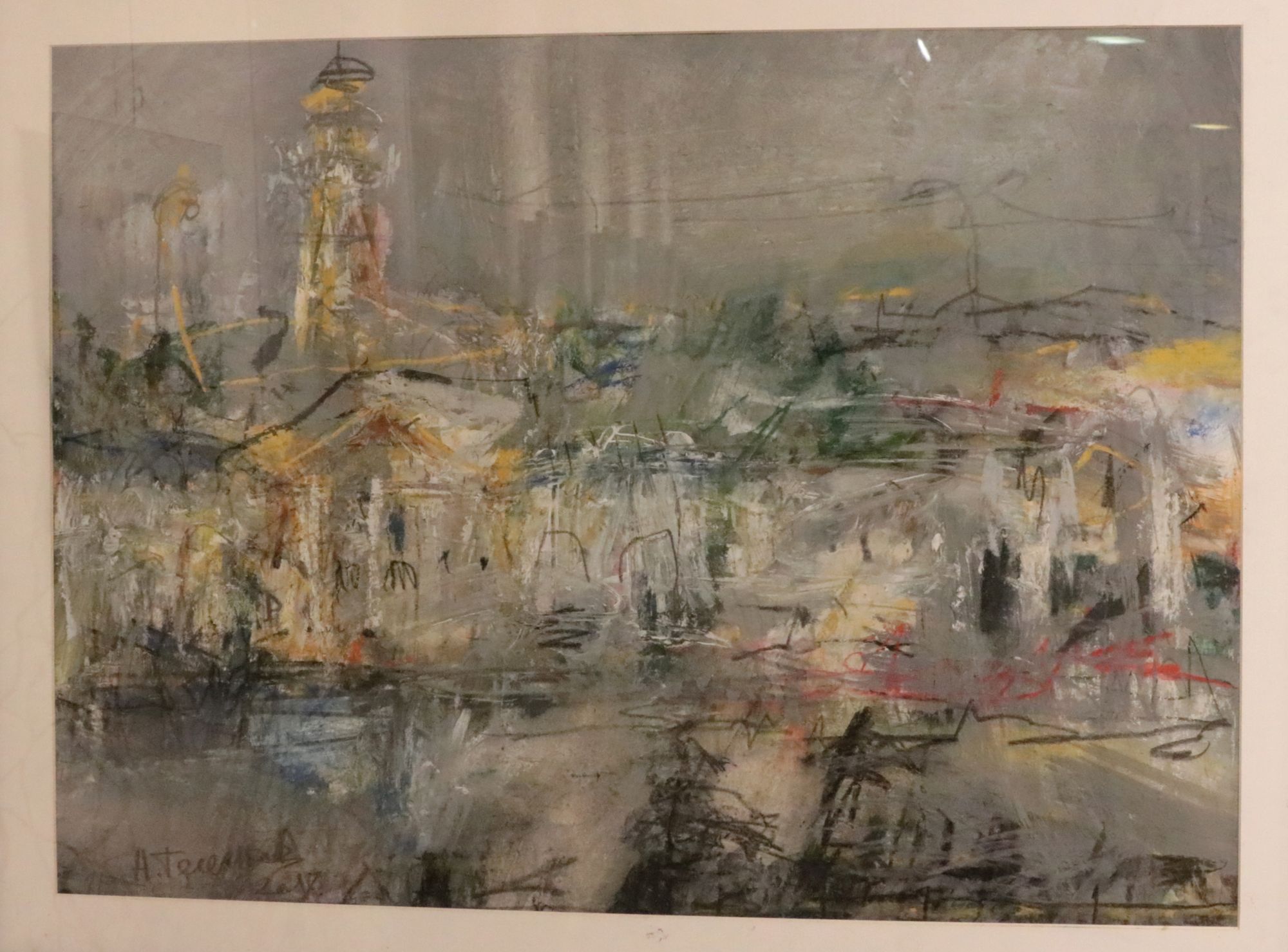 Тесенков Николай (Москва). Кострома. Площадь Сусанина. 2018. Бумага, пастель