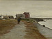 Александр Борисов. Набережная села Никольского в Югорском Шаре. 1898