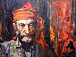 Михаил Копьев. Художник Корбаков в красном платке. 2004