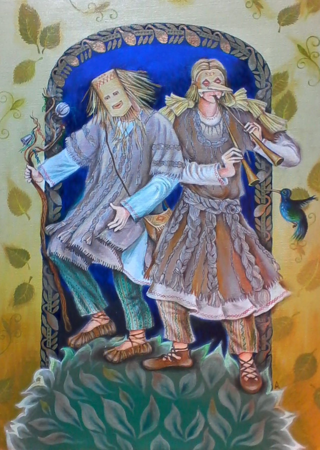 Эскиз сценических костюмов для ансамбля "Русский Север"