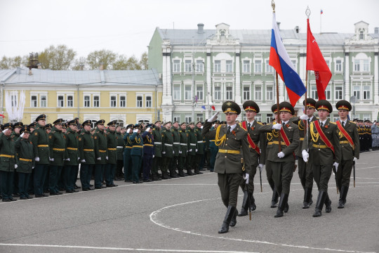 В Вологде прошел парад войск Вологодского гарнизона, посвященный 79-й годовщине Победы в Великой Отечественной войне