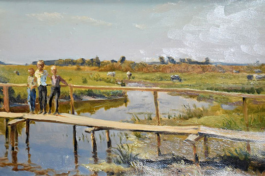 Творческое наследие протоиерея Сергия Колчеева представлено на выставке живописи и графики «Дорога к храму»