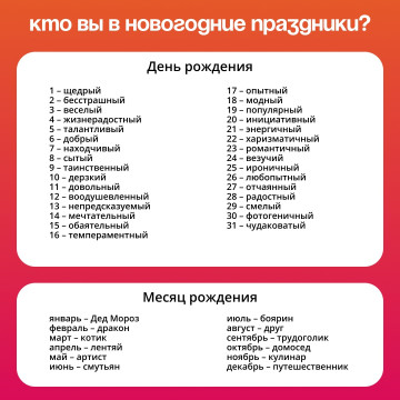 Кто вы в новогодние праздники?