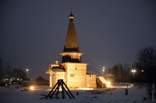 Историю вдохновившей Ивана Билибина Георгиевской церкви – жемчужины музея «Семенково» – рассказывает новая выставка на паперти храма