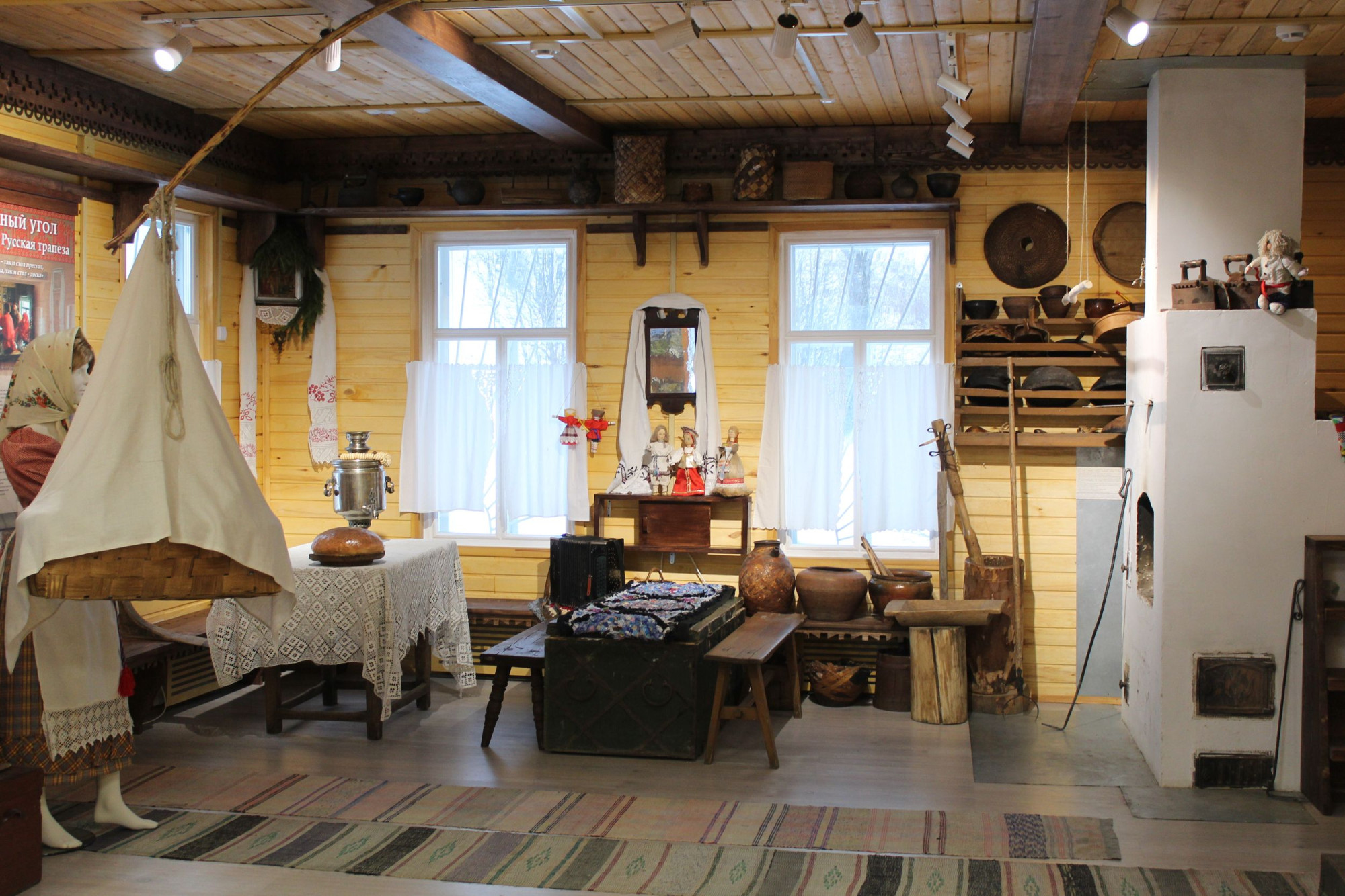 Экспозиция «Уклад крестьянской семьи конца XIX – начала XX вв.», Музей этнографии, г. Белозерск. Автор – Белозерский областной краеведческий музей