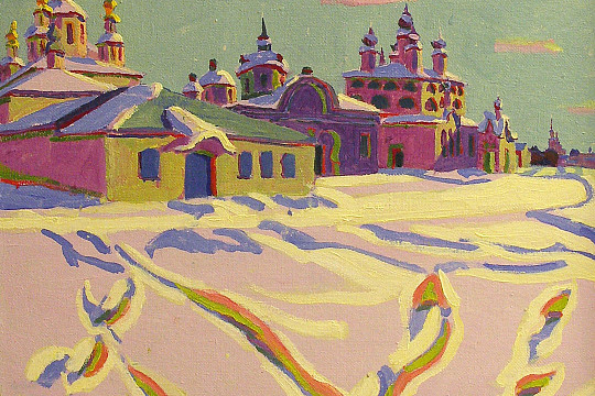 Любуемся «Морозным днем в Великом Устюге» в проекте «Арт-мозаика»