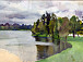 Зинаида Серебрякова. Пруд в Царском селе. 1913. Б., гуашь, акварель