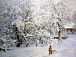 Олег Бороздин. Яблони в снегу, 2005