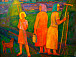 Юрий Коробов. Сенокос. Холст, масло. 2009