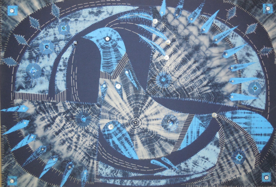 Вестник, 2015 г. 65х90, художественный текстиль