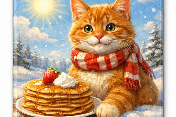 Расписать магнит на Масленицу предлагает областная библиотека