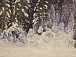 Зимний лес. 1913 г. Художник Борисов А.А. Из собрания Вологодского музея-заповедника
