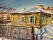 Мария Жаренкова (Вологда). «Дом на Набережной». ДВП, масло, 2017