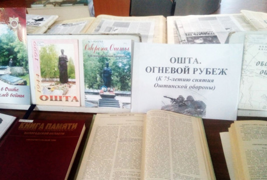 Выставка «Ошта. Огневой рубеж» открылась в областной библиотеке