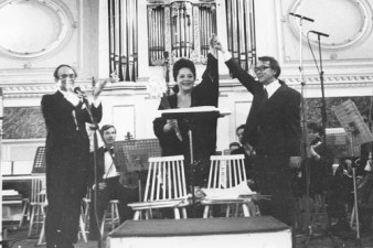 1998 год. Авторский концерт в Капелле. (Санкт-Петербург). С. Горковенко, И. Богачева, В. Гаврилин