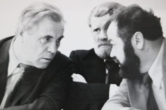 Виктор Астафьев, Василий Белов, Виктор Коротаев. Фото Николая Чеснокова из архива семьи Астафьевых