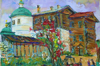 Поляков А. Р. Женский монастырь в Горицах. 2010. Холст, масло Поляков А. Р. Женский монастырь в Горицах. 2010. Холст, масло