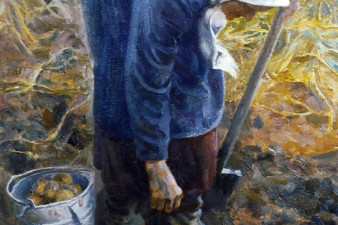 Одна. Без помощи. 1988. Холст, масло. Одна. Без помощи. 1988. Холст, масло.