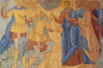 Алтарь. Похвала Богоматери. Фрагмент. Южная стена алтаря. The Exaltation of the Virgin. Detail. Southern wall of altar