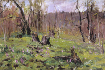 Хрусталёва С. И. Весенняя пора. 1970. Холст, масло. Изображение с сайта lunin-gallery.ru