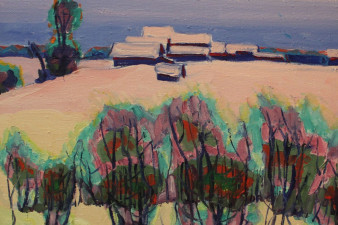 Калинин Г. В. Деревня в снегу. 1996. Холст, масло.