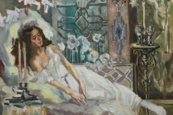 Протасов В. Л. По мотивам произведения М. Ю. Лермонтова «Демон». 1970-е. Холст, масло. ВОКГ