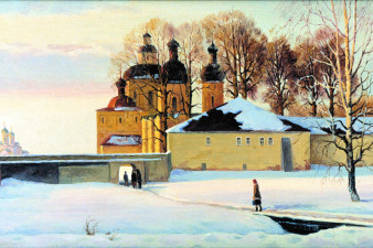 Дворик Кирилло-Белозерского монастыря. 1993 Дворик Кирилло-Белозерского монастыря. 1993