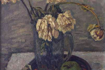 Яблоков Л. В. Сухие цветы. 1995. Холст, масло. ВОКГ