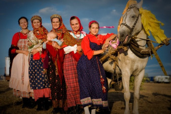 VII Международный общественно-культурный форум «Живая традиция». Москва, 2012. Ансамбль «Синий лён» (Нижний Новгород)