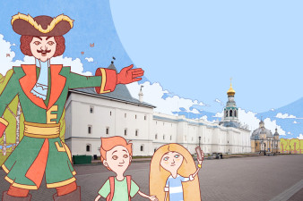 Фрагмент оформления путеводителя по Дому-музею Петра I. Художник Антон Квасоваров