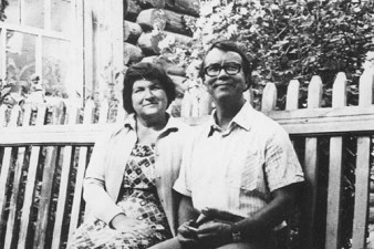 1982 год. Село Кубенское (Вологодский р-н). У дома В.М. Лукиной