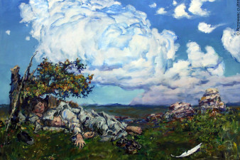 Михаил Копьев. Упавшее перо. 2012