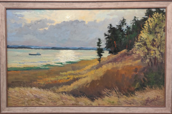 Вера Филиппова. Последний пароход. Х., м., 50х70, 2022
