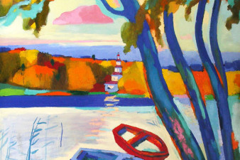 Романов А. Н. Лодки. 2010-2014. ДВП, масло