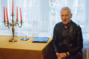 Андрей Викторович Астафьев на встрече с вологжанами в музее-квартире В.И. Белова. Апрель 2019 года