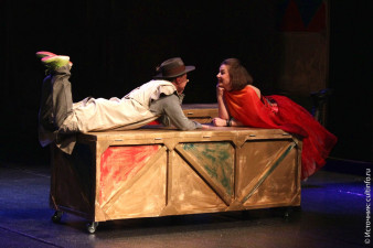 В роли Сирано в спектакле «Сирано de Бержерак» (2018)